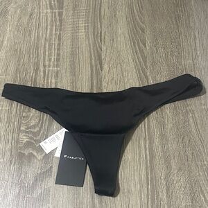 Fabletics Classic Black Swim Bottom Thong